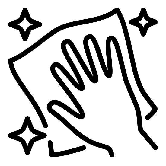 A simple black outline of a house.